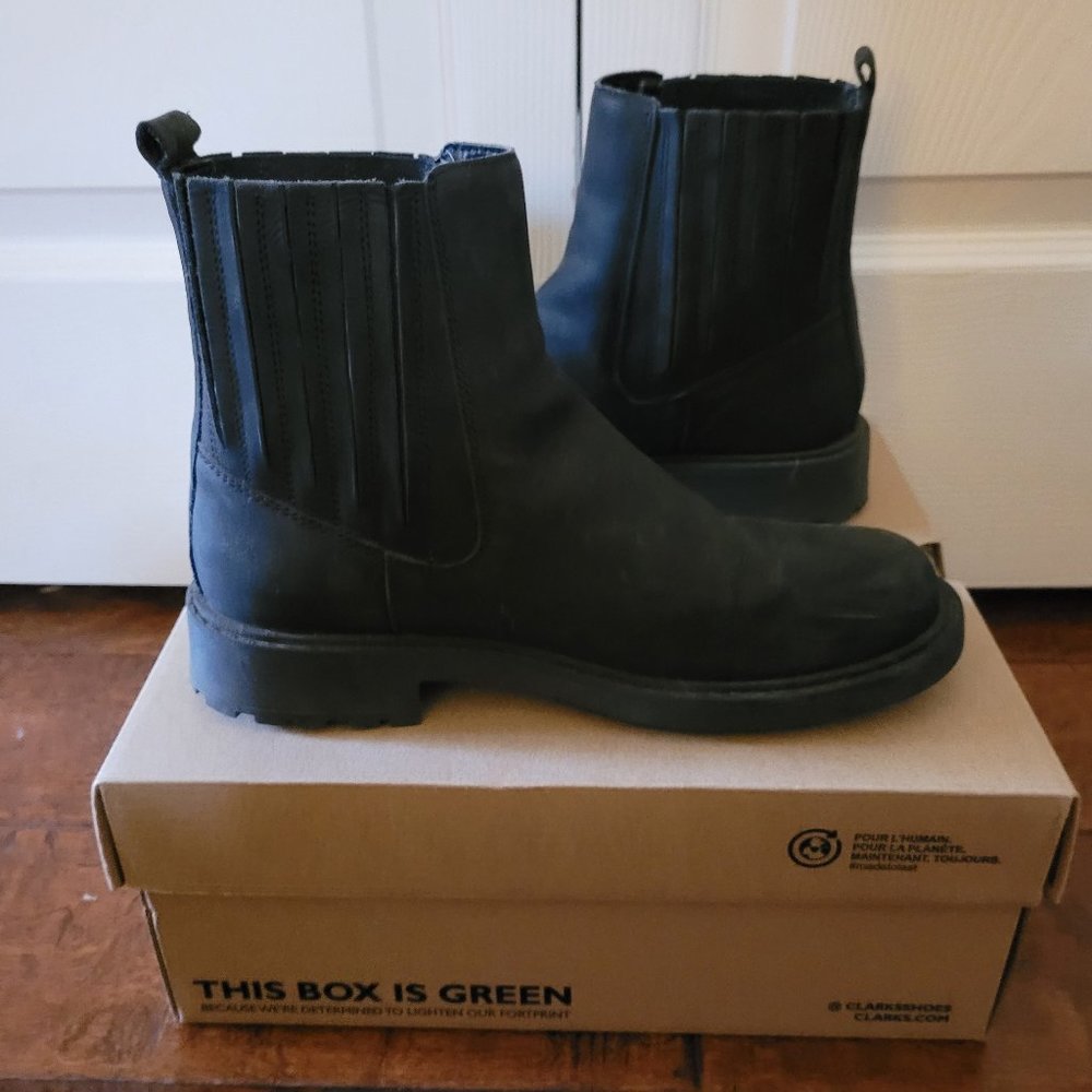 Clarks Black Mid Boots